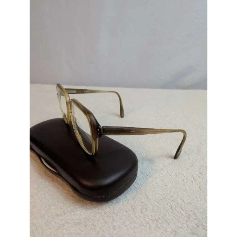 Rodenstock Eyeglasses 5475 Vintage Gold Brown Tortoise Rimless Glasses w Case